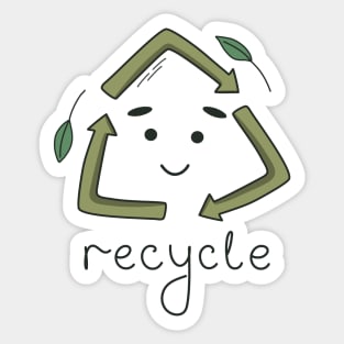 Recycle symbol Sticker